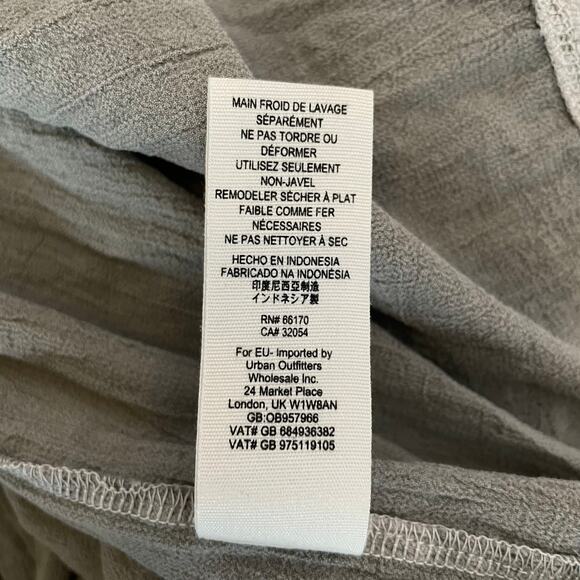 Free People | Womens Light Gray Relaxed Ruffled Tunic Top | Size: S - Picture 4 of 5